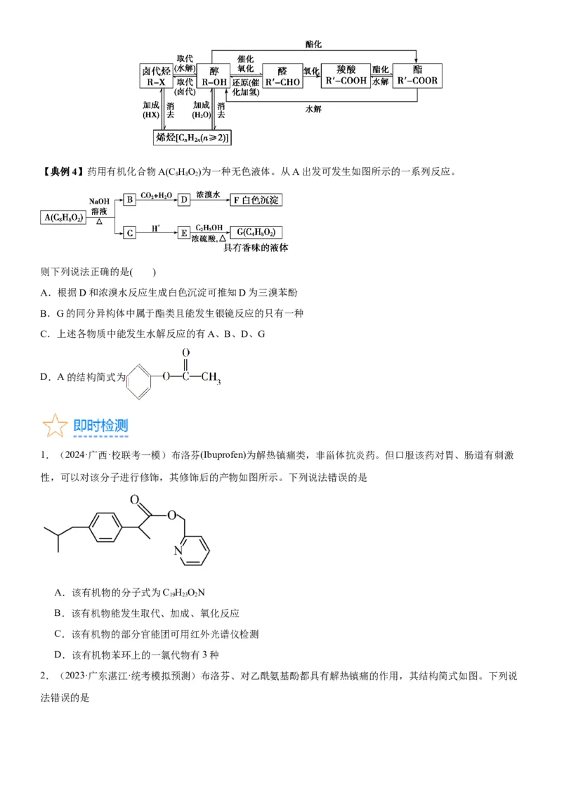 考点3烃的衍生物的结构与性质（核心考点精讲精练）-备战2024年高考化学一轮复习考点帮（新高考专用）（原卷版）_05高考化学_新高考复习资料_2024年新高考资料_一轮复习资料