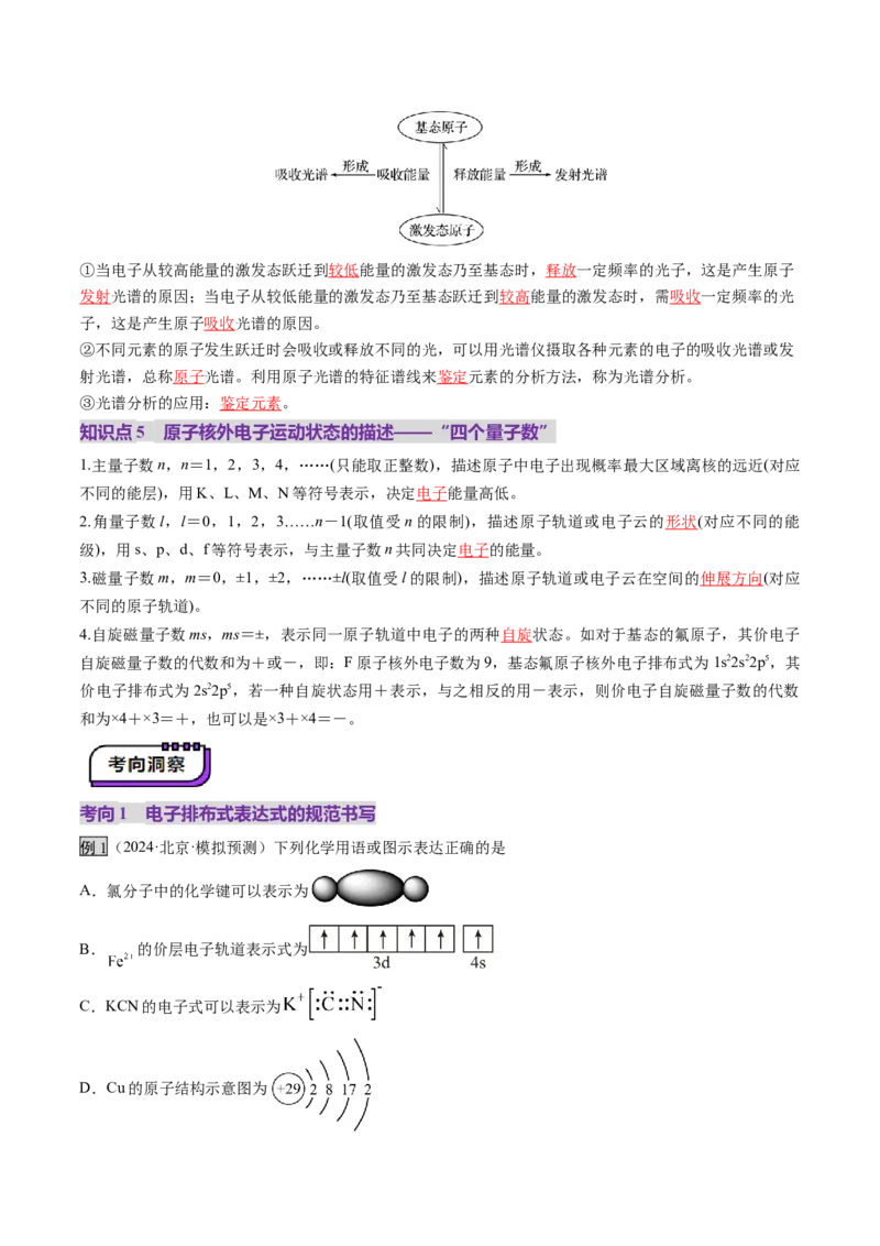 第02讲原子结构与性质（讲义）（解析版）_05高考化学_2025年新高考资料_一轮复习_2025年高考化学一轮复习讲练测（新教材新高考）_第五章物质结构与性质元素周期律