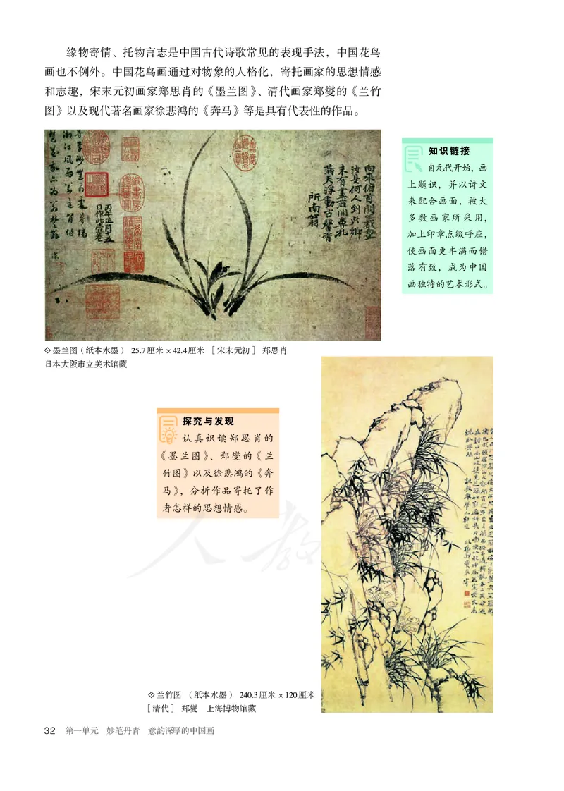 普通高中教科书&middot;美术选择性必修2中国书画_高中全套电子教材及答案。_01高中电子教材全套_美术_人教版_高中年级_选择性必修2中国书画