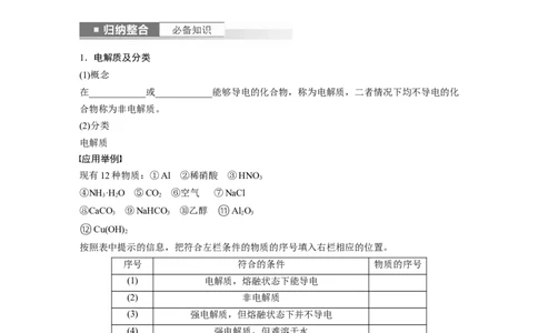 第1章第2讲　离子反应　离子方程式_05高考化学_2024年新高考资料_1.2024一轮复习_2024年高考化学一轮复习讲义（新人教新高考版）_学生版在此文件夹_大一轮复习讲义