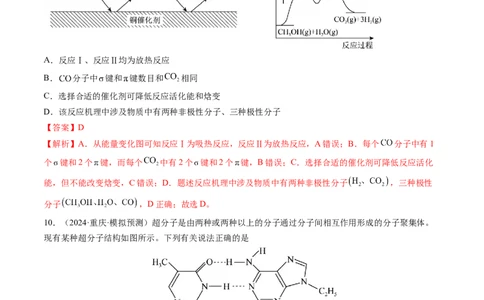 第03讲分子结构与性质、化学键（练习）（解析版）_05高考化学_2025年新高考资料_一轮复习_2025年高考化学一轮复习讲练测（新教材新高考）_第五章物质结构与性质元素周期律