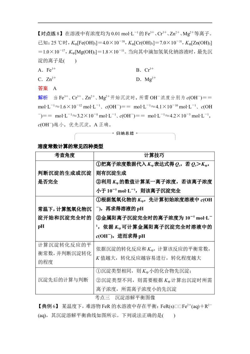 第4讲　沉淀溶解平衡_05高考化学_通用版（老高考）复习资料_2023年复习资料_一轮复习_2023年高考化学一轮复习讲义+课件（全国版）_2023年高考化学一轮复习讲义（全国版）_赠补充习题