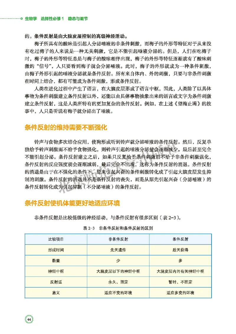 普通高中教科书&middot;生物学选择性必修1稳态与调节(1)_高中全套电子教材及答案。_01高中电子教材全套_生物学_北师大版_高中年级_选择性必修1稳态与调节