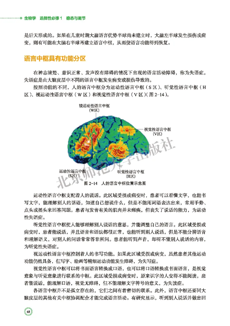 普通高中教科书&middot;生物学选择性必修1稳态与调节(1)_高中全套电子教材及答案。_01高中电子教材全套_生物学_北师大版_高中年级_选择性必修1稳态与调节