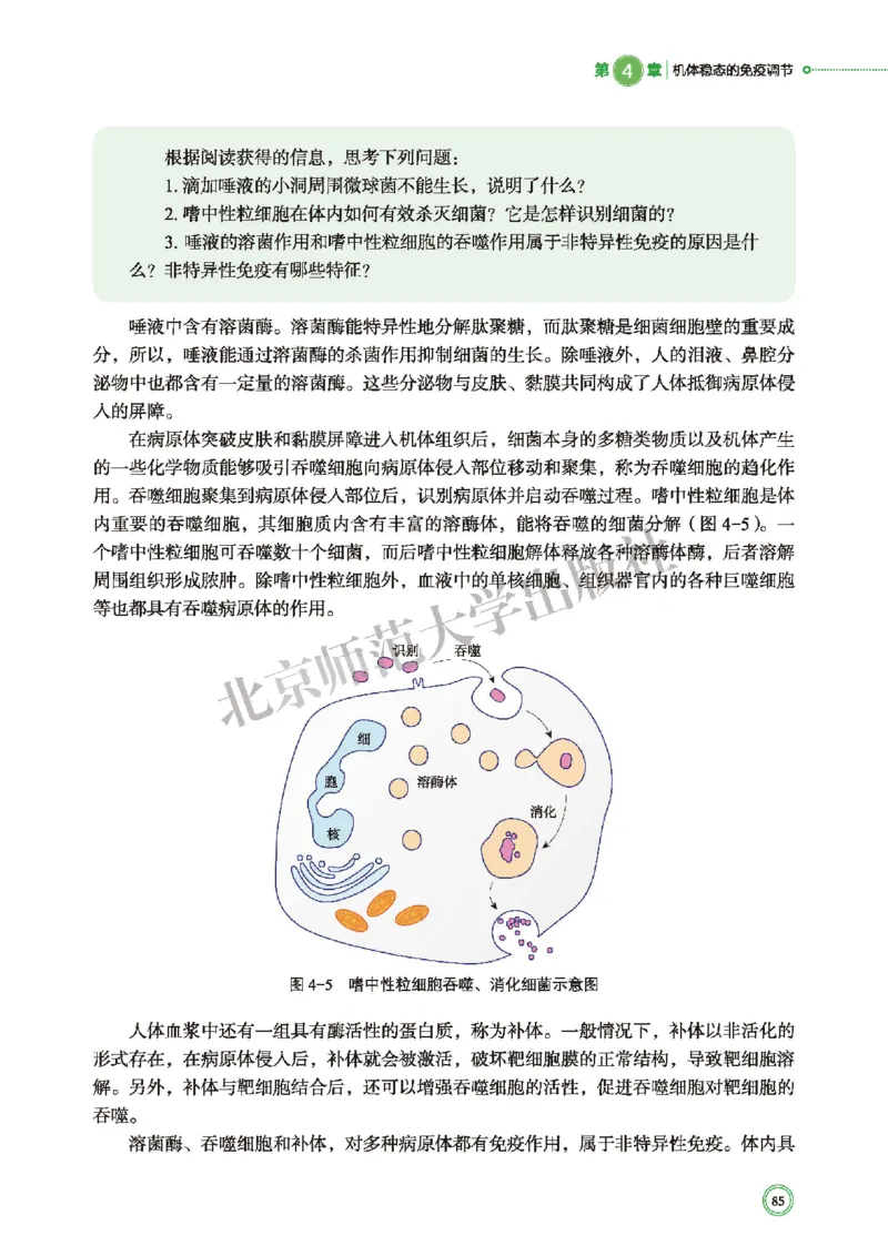 普通高中教科书&middot;生物学选择性必修1稳态与调节(1)_高中全套电子教材及答案。_01高中电子教材全套_生物学_北师大版_高中年级_选择性必修1稳态与调节
