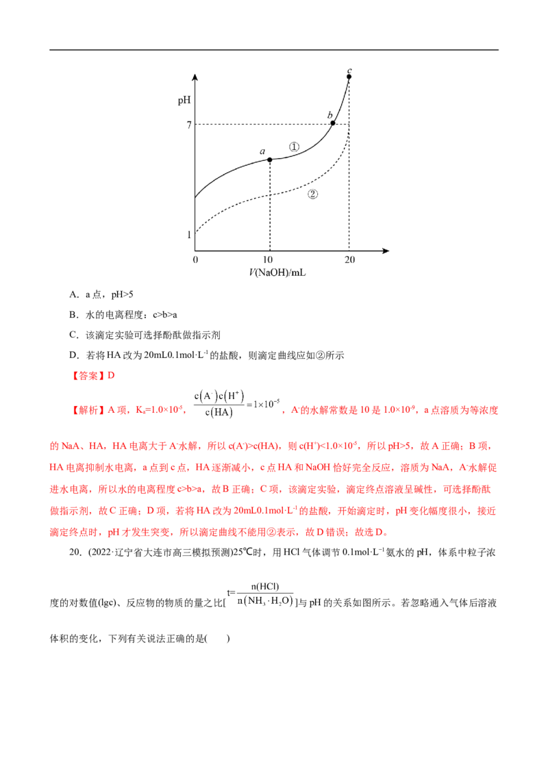 考点27水的电离和溶液的pH（解析版）_05高考化学_通用版（老高考）复习资料_2023年复习资料_一轮复习_备战2023年高考化学一轮复习考点帮（全国通用）