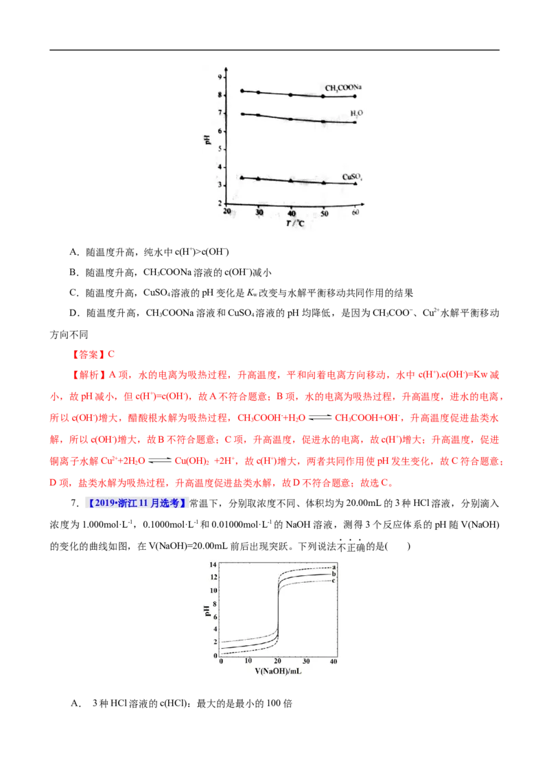 考点27水的电离和溶液的pH（解析版）_05高考化学_通用版（老高考）复习资料_2023年复习资料_一轮复习_备战2023年高考化学一轮复习考点帮（全国通用）