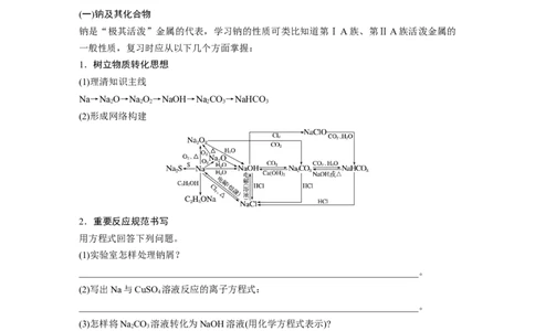 第1部分专题突破专题8　常见无机物性质的转化_05高考化学_新高考复习资料_2023年新高考资料_二轮复习_2023年高考化学二轮复习讲义+课件（新高考版）_学生版_大二轮专题复习讲义