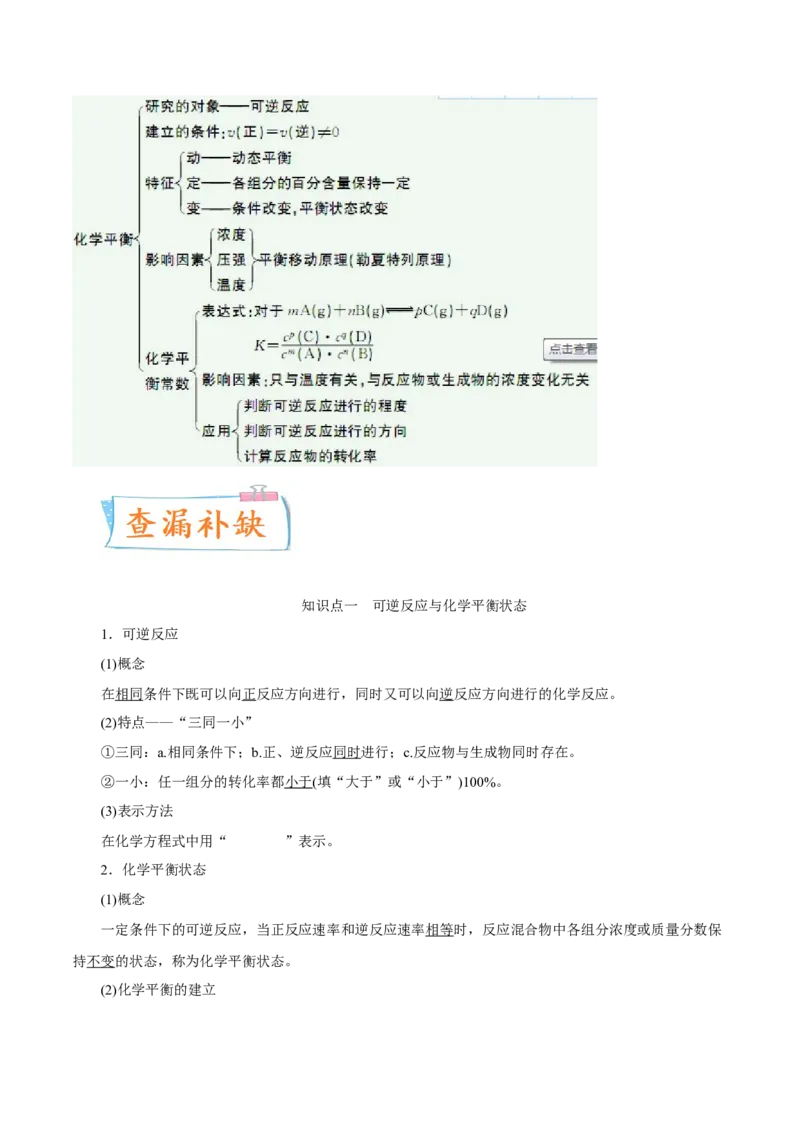 考向23化学平衡及其移动-备战2023年高考化学一轮复习考点微专题（新高考地区专用）_05高考化学_新高考复习资料_2023年新高考资料_一轮复习