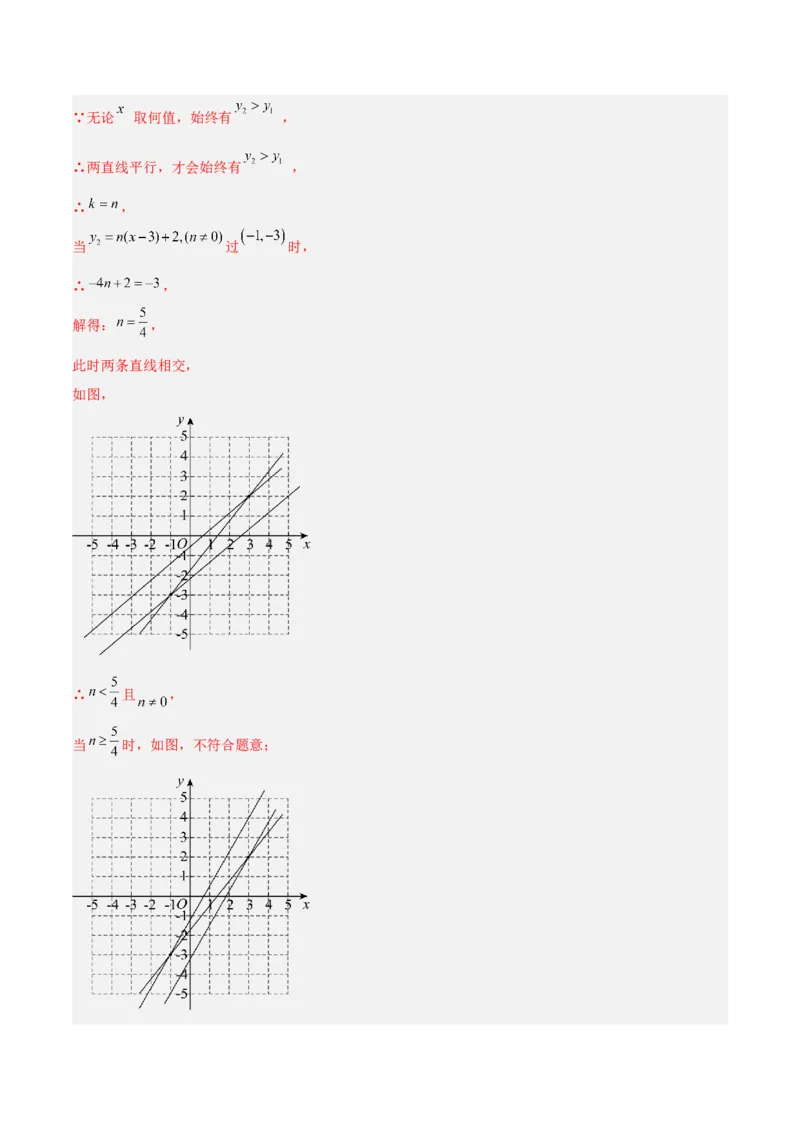 第十九章一次函数重难点检测卷（教师版）_初中数学_八年级数学下册（人教版）_重难点专题提升-V7_2024版