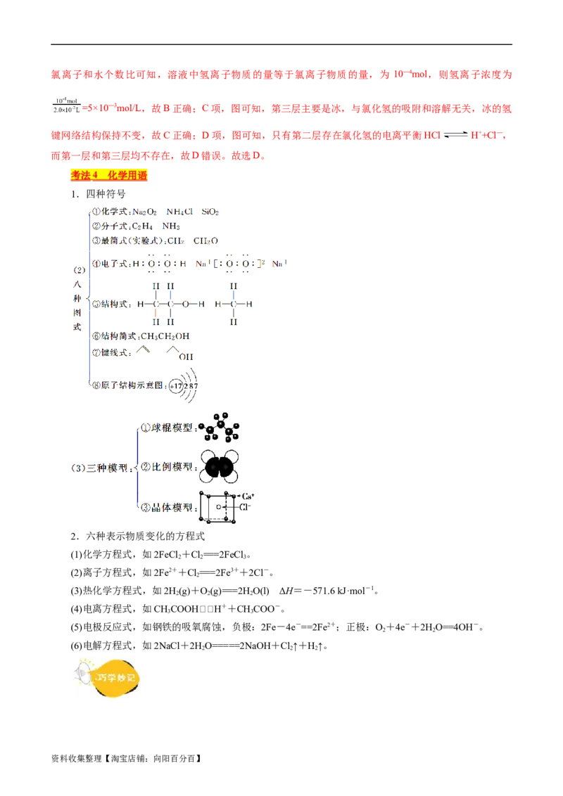 考点08微粒间相互作用力(核心考点精讲)_05高考化学_通用版（老高考）复习资料_2024年复习资料_完备战2024年高考化学一轮复习考点帮（全国通用）