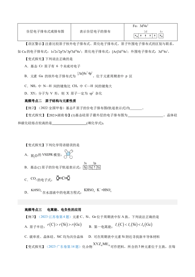 第28讲原子结构与性质（讲）-2024年高考化学大一轮复习精讲精练+专题讲座（原卷版）_05高考化学_2024年新高考资料_1.2024一轮复习_2024年高考化学大一轮复习精讲精练+专题讲座
