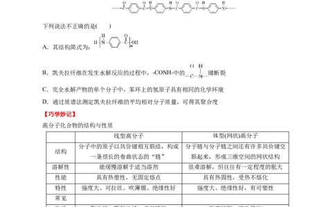 考点43合成高分子（原卷版）_05高考化学_通用版（老高考）复习资料_2023年复习资料_一轮复习_备战2023年高考化学一轮复习考点帮（全国通用）