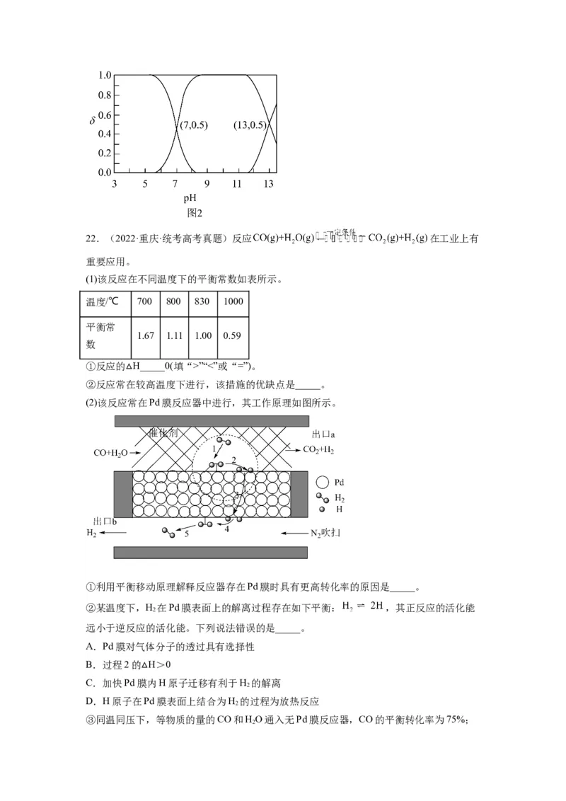 第20练化学反应原理综合题（原卷版）_05高考化学_2024年新高考资料_2.2024二轮复习_2023年暑假分层作业高二化学（2024届一轮复习通用）