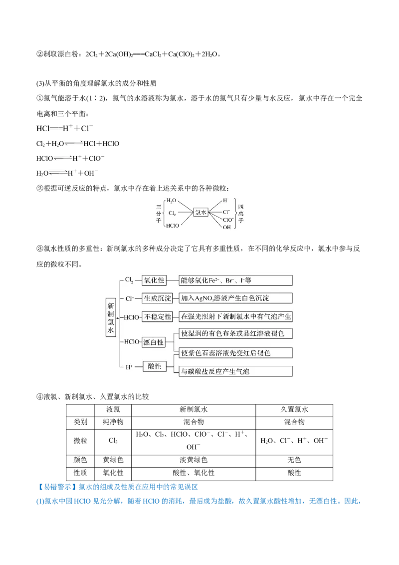 第12讲富集在海水中的元素&mdash;&mdash;卤素（讲）-2023年高考化学一轮复习讲练测（全国通用）（原卷版）_05高考化学_通用版（老高考）复习资料_2023年复习资料_一轮复习