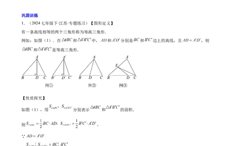 第十一章三角形易错训练与压轴训练（3易错+7压轴）（学生版）_初中数学_八年级数学上册（人教版）_知识点汇总-U105_2025版