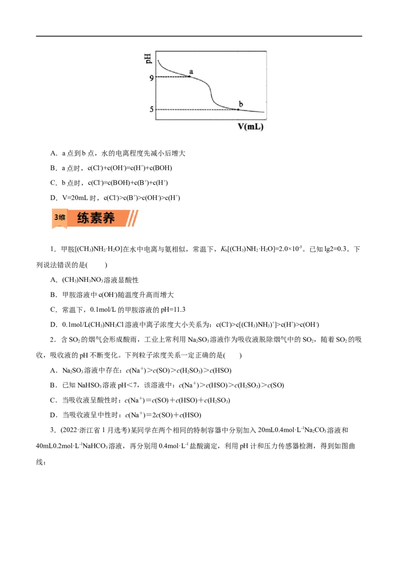 第32练盐类的水解-2023年高考化学一轮复习小题多维练（原卷版）_05高考化学_通用版（老高考）复习资料_2023年复习资料_一轮复习_2023年高考化学一轮复习小题多维练（全国通用）