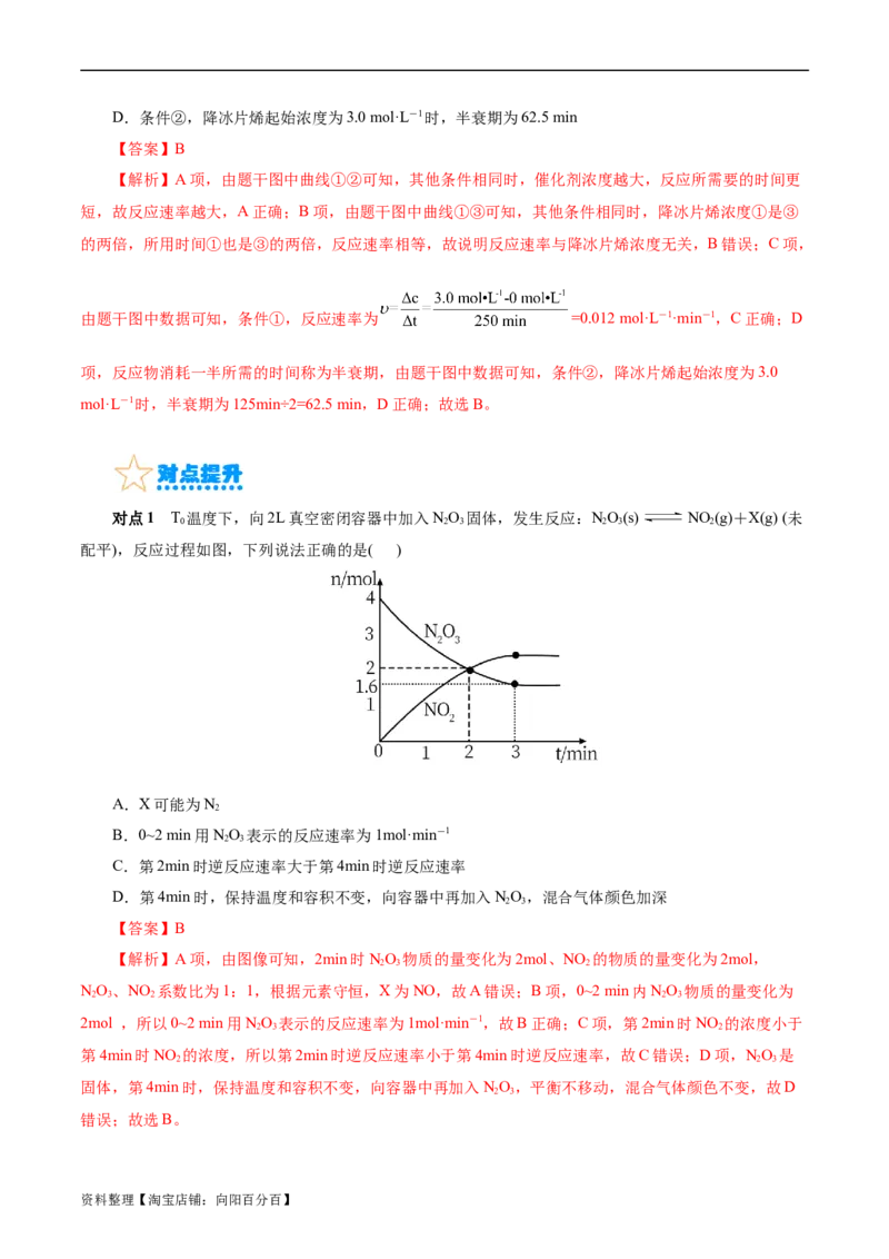 考点25化学反应速率与平衡图象(核心考点精讲精练)_05高考化学_通用版（老高考）复习资料_2024年复习资料_完备战2024年高考化学一轮复习考点帮（全国通用）