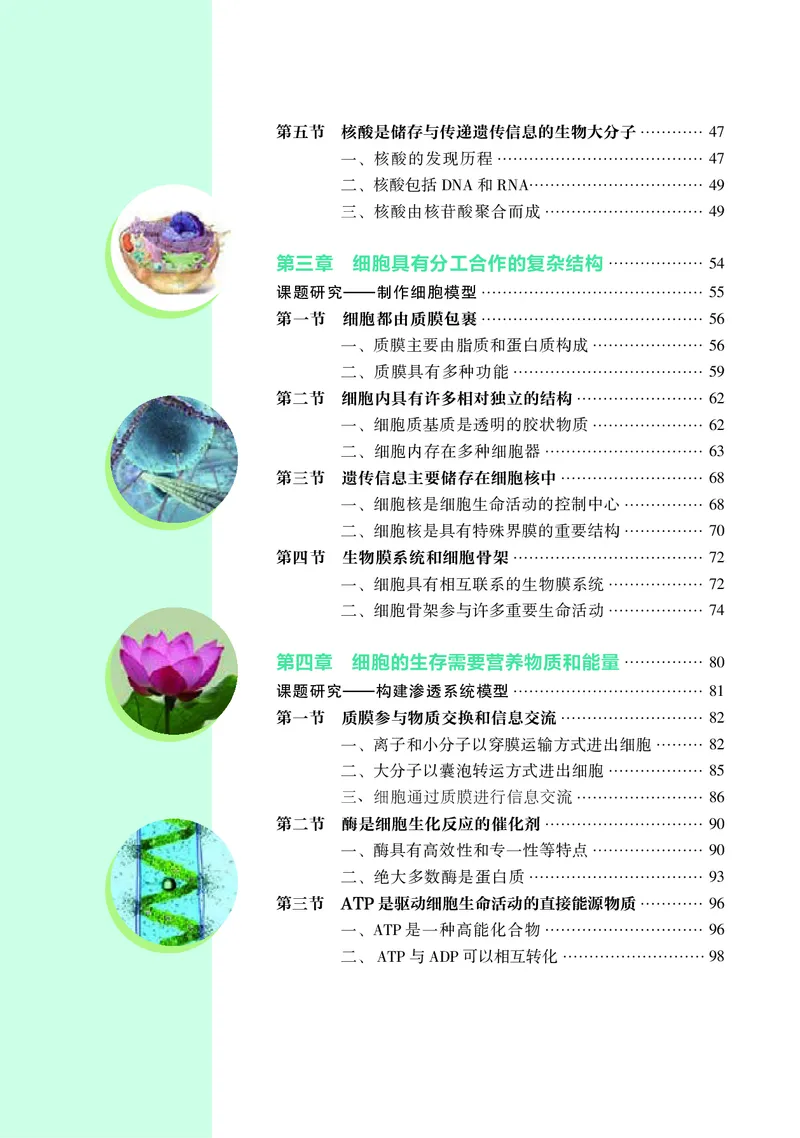 普通高中教科书&middot;生物学必修1分子与细胞(1)_高中全套电子教材及答案。_01高中电子教材全套_生物学_沪科教版_高中年级_必修1分子与细胞