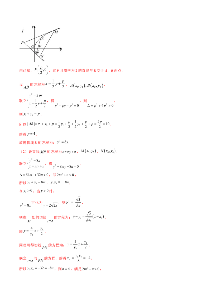 重难点突破12双切线问题的探究（七大题型）（解析版）_2.2025数学总复习_2025年新高考资料_一轮复习_2025年高考数学一轮复习讲练测（新教材新高考，含2024高考真题）