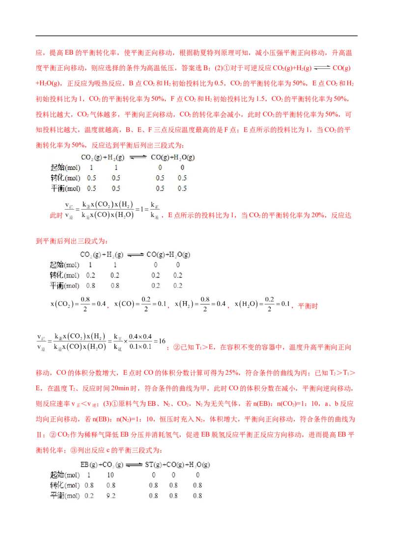 考点25化学反应速率与平衡图象（解析版）_05高考化学_通用版（老高考）复习资料_2023年复习资料_一轮复习_备战2023年高考化学一轮复习考点帮（全国通用）