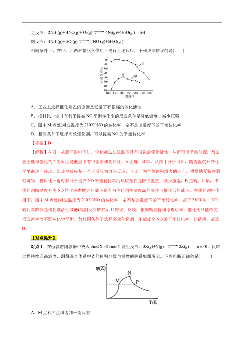 考点25化学反应速率与平衡图象（解析版）_05高考化学_通用版（老高考）复习资料_2023年复习资料_一轮复习_备战2023年高考化学一轮复习考点帮（全国通用）