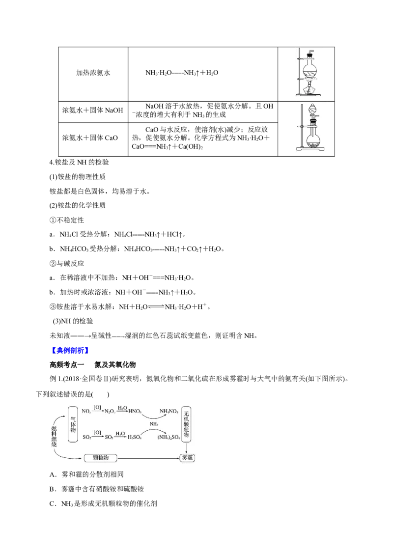 第12讲氮及其化合物（讲）解析版_05高考化学_新高考复习资料_2022年新高考资料_2022年高考化学一轮复习讲练测（新教材新高考）