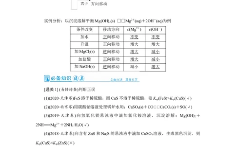 第6讲难溶电解质的溶解平衡（教案）_05高考化学_新高考复习资料_2022年新高考资料_2022届一轮复习讲练结合_第八章水溶液中的离子平衡_第6讲难溶电解质的溶解平衡