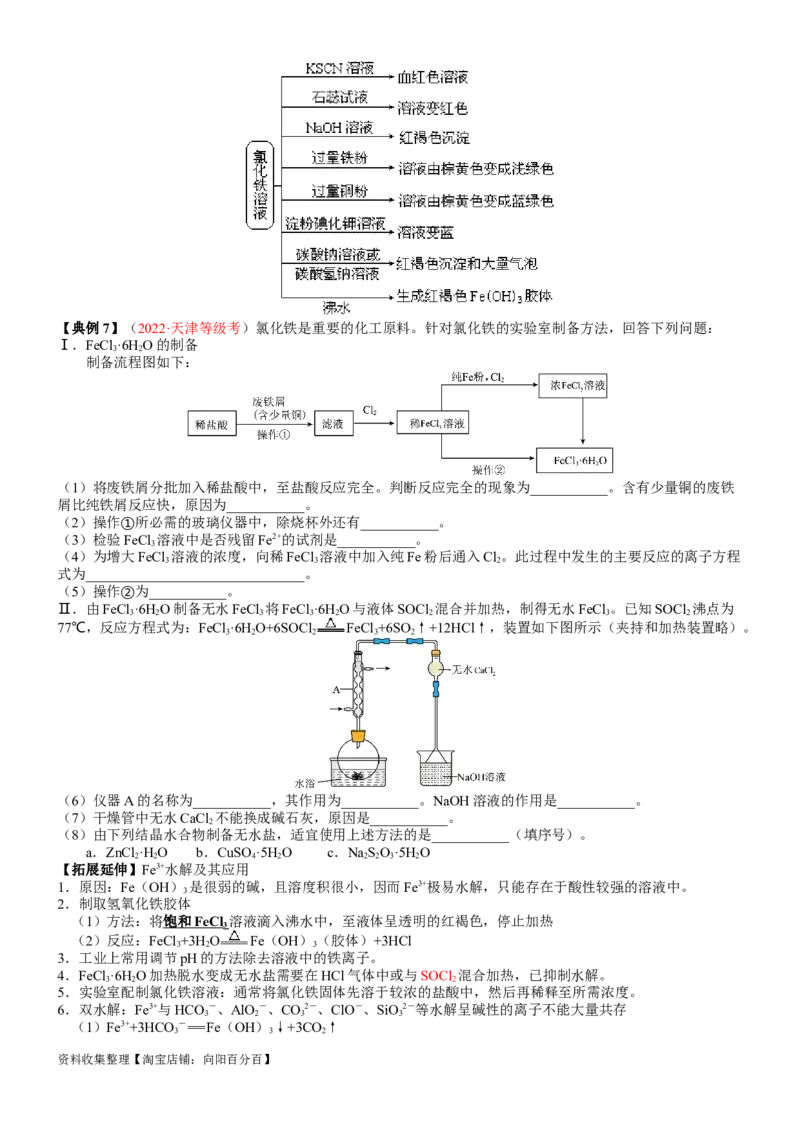 考点10铁及其重要化合物（核心考点精讲精练）-备战2024年高考化学一轮复习考点帮（新高考专用）（学生版）_05高考化学_新高考复习资料_2024年新高考资料_一轮复习资料