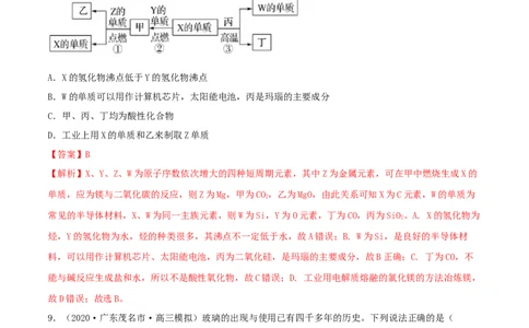 第11讲碳、硅及无机非金属材料（精练）-2022年一轮复习讲练测（解析版）_05高考化学_新高考复习资料_2022年新高考资料_2022年高考化学一轮复习讲练测
