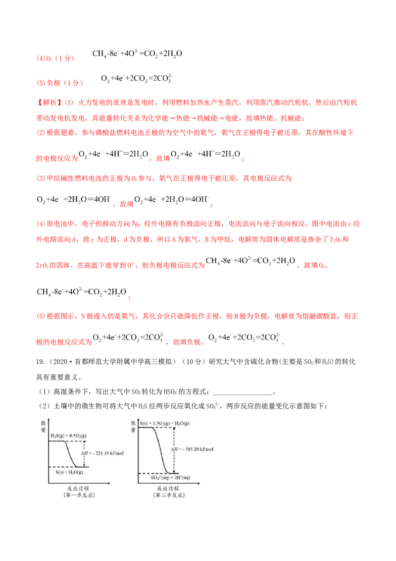第六章能力提升检测卷（精练）-2022年一轮复习讲练测（解析版）_05高考化学_新高考复习资料_2022年新高考资料_2022年高考化学一轮复习讲练测
