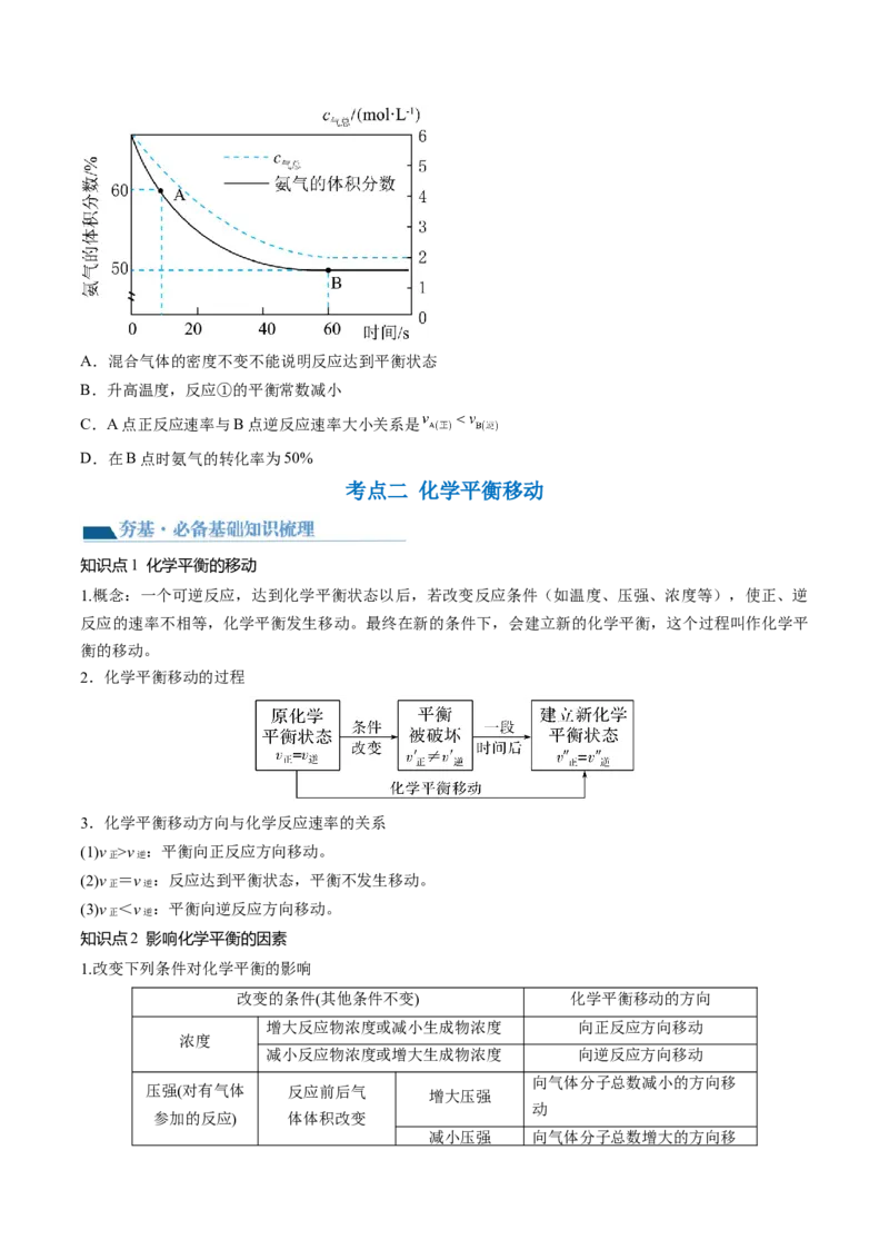 第25讲化学反应平衡（讲义）（原卷版）_05高考化学_2024年新高考资料_1.2024一轮复习_2024年高考化学一轮复习讲练测（新教材新高考）_第25讲化学反应平衡（讲义）