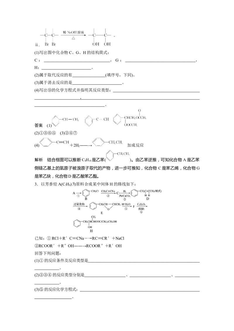 第9章热点强化18　常见有机反应类型总结---2023年高考化学一轮复习（新高考）_05高考化学_新高考复习资料_2023年新高考资料_一轮复习_2023年新高考大一轮复习讲义