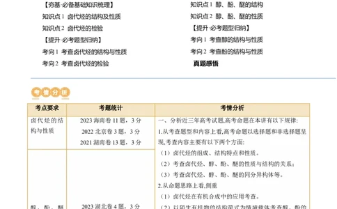 第38讲卤代烃醇酚（讲义）（解析版）_05高考化学_2024年新高考资料_1.2024一轮复习_2024年高考化学一轮复习讲练测（新教材新高考）_第38讲卤代烃醇酚（讲义）