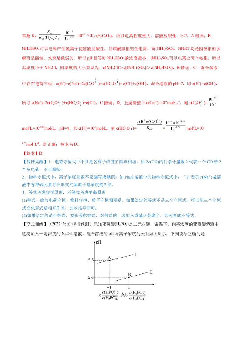 第25讲盐类水解（讲）-2023年高考化学一轮复习讲练测（全国通用）（解析版）_05高考化学_通用版（老高考）复习资料_2023年复习资料_一轮复习