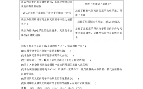 第2部分回扣基础规范答题　三、化学基本理论误区突破_05高考化学_通用版（老高考）复习资料_2023年复习资料_二轮复习_2023年高考化学二轮复习讲义+课件（全国版）_学生版