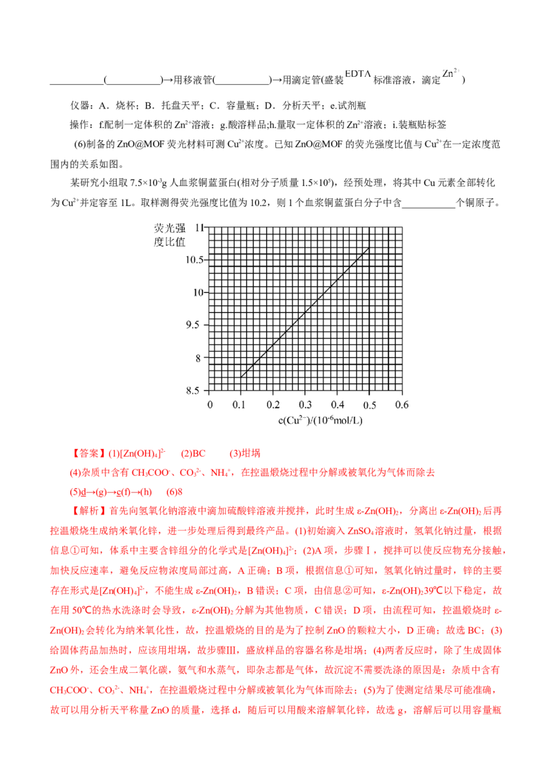 第04讲综合实验题型探究(练习)(解析版)_05高考化学_2025年新高考资料_一轮复习_2025年高考化学一轮复习讲练测（新教材新高考）_第十章化学实验基础与探究