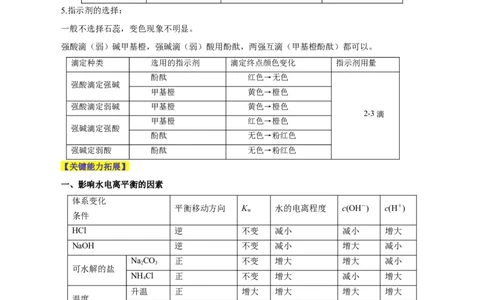 第22讲水的电离与溶液的pH（讲）-2024年高考化学大一轮复习精讲精练+专题讲座（解析版）_05高考化学_2024年新高考资料_1.2024一轮复习