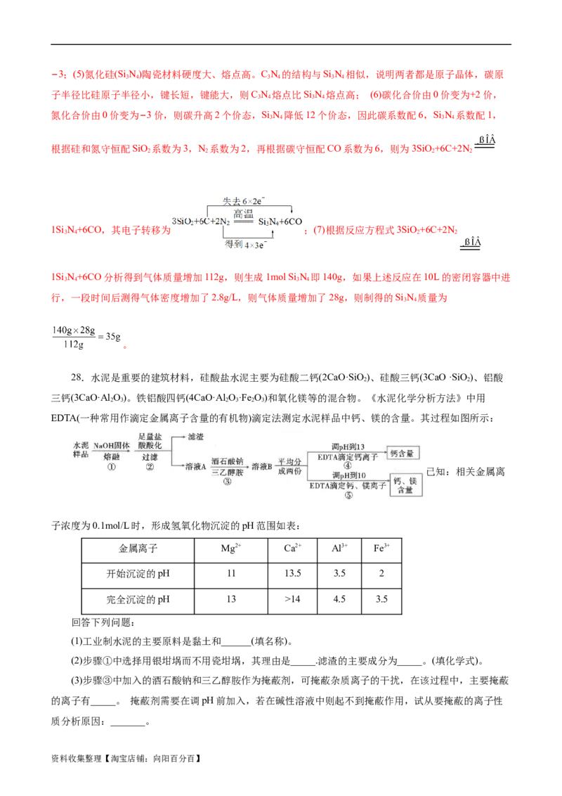 考点12硅及其无机非金属材料(好题冲关)(解析版)_05高考化学_通用版（老高考）复习资料_2024年复习资料_完备战2024年高考化学一轮复习考点帮（全国通用）