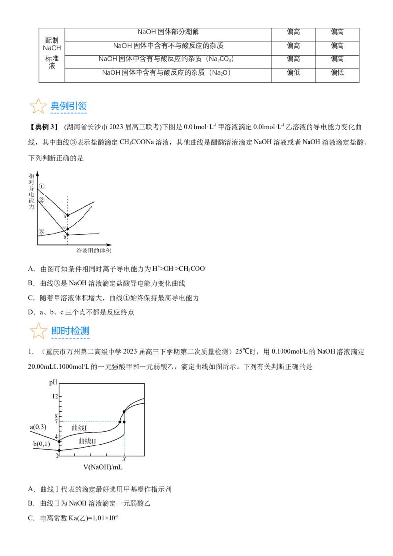 考点2水的电离与溶液的pH（核心考点精讲精练（原卷版）_05高考化学_新高考复习资料_2024年新高考资料_一轮复习资料_完备战2024年高考化学一轮复习考点帮（新高考专用）