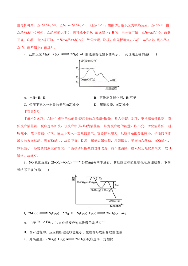 考点17化学反应的热效应（解析版）_05高考化学_通用版（老高考）复习资料_2023年复习资料_一轮复习_备战2023年高考化学一轮复习考点帮（全国通用）