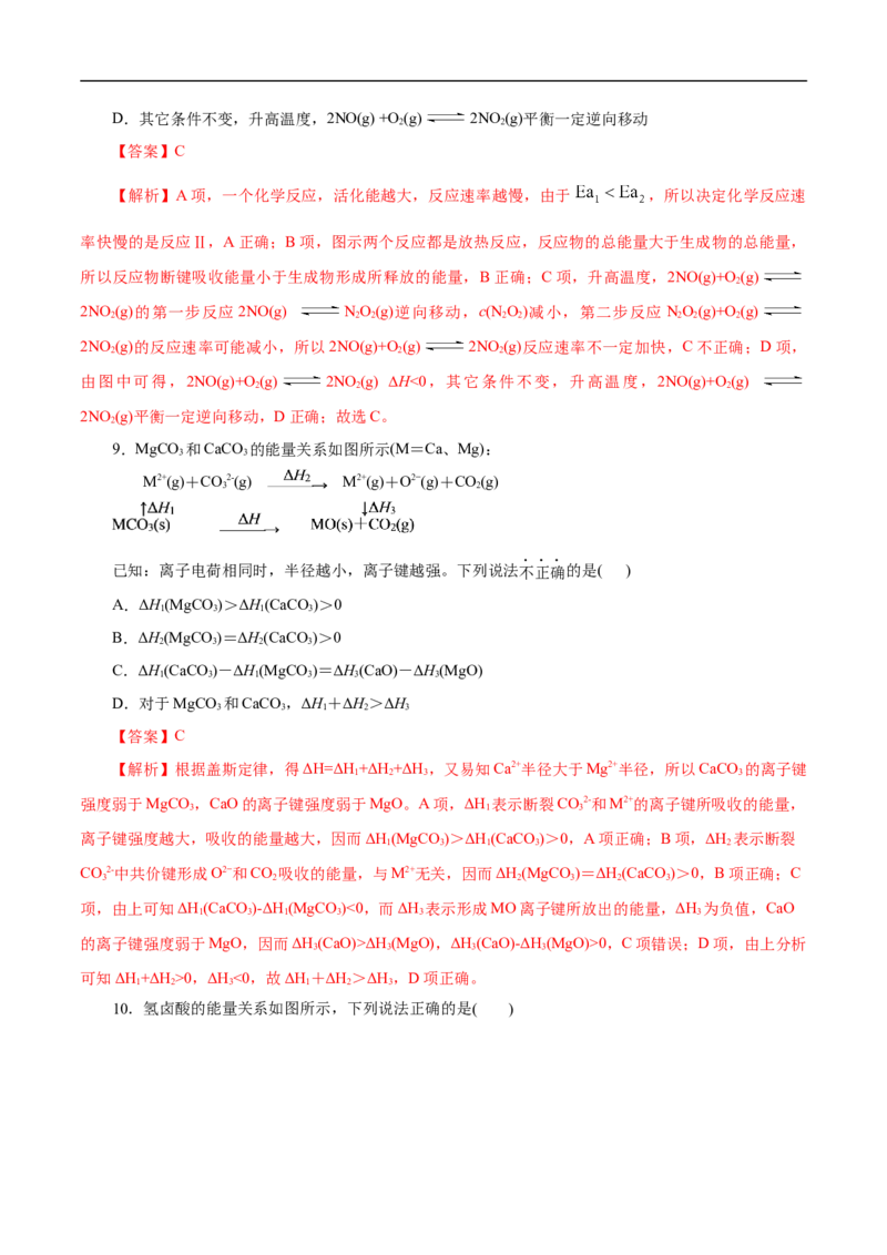考点17化学反应的热效应（解析版）_05高考化学_通用版（老高考）复习资料_2023年复习资料_一轮复习_备战2023年高考化学一轮复习考点帮（全国通用）