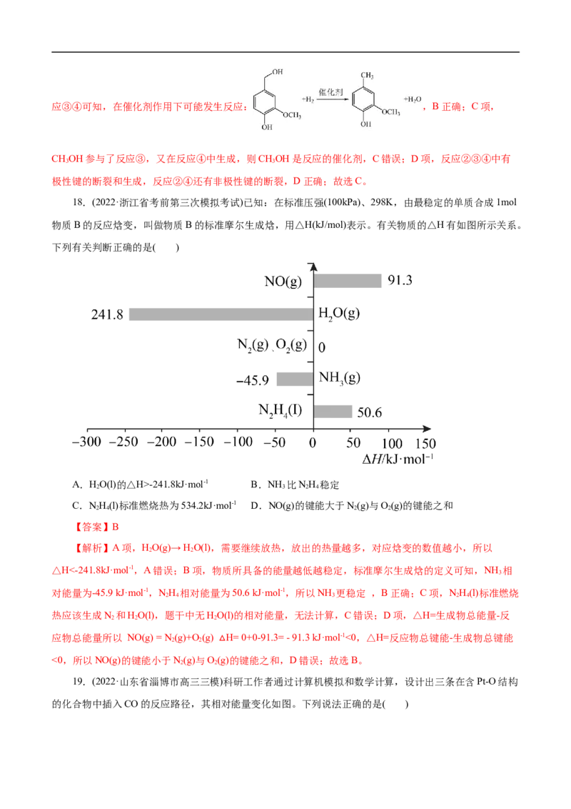 考点17化学反应的热效应（解析版）_05高考化学_通用版（老高考）复习资料_2023年复习资料_一轮复习_备战2023年高考化学一轮复习考点帮（全国通用）