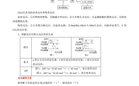 考点17化学反应的热效应（解析版）_05高考化学_通用版（老高考）复习资料_2023年复习资料_一轮复习_备战2023年高考化学一轮复习考点帮（全国通用）