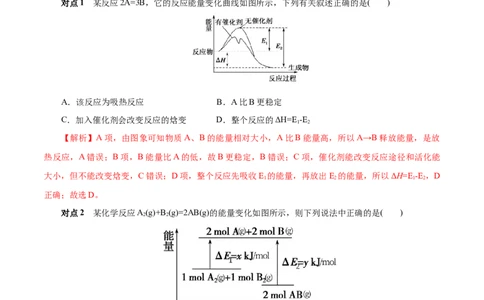 考点17化学反应的热效应（解析版）_05高考化学_通用版（老高考）复习资料_2023年复习资料_一轮复习_备战2023年高考化学一轮复习考点帮（全国通用）