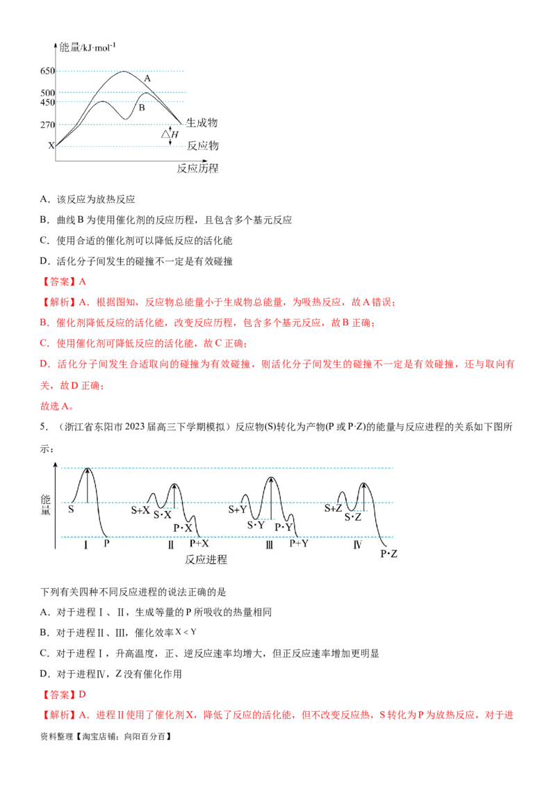 考点1化学反应速率（核心考点精讲精练）-备战2024年高考化学一轮复习考点帮（新高考专用）（解析版）_05高考化学_新高考复习资料_2024年新高考资料_一轮复习资料