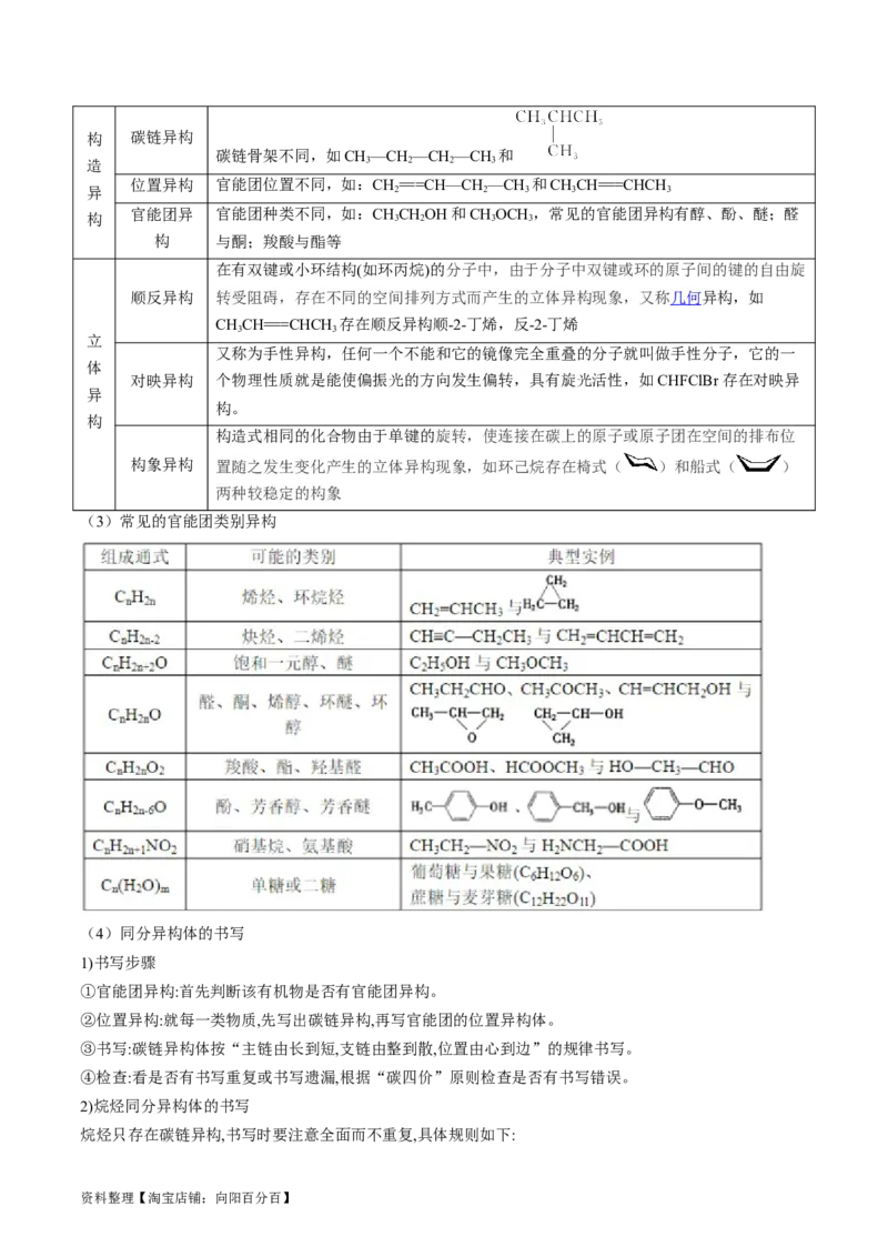 第36讲有机化合物的结构特点与研究方法（讲义）（解析版）_05高考化学_新高考复习资料_2024年新高考资料_一轮复习资料_完2024年高考化学一轮复习讲练测(课件+讲义+练习)（新高考）