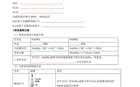 考点10铁及其重要化合物（核心考点精讲精练）-备战2025年高考化学一轮复习考点帮（新高考通用）（原卷版）_05高考化学_2025年新高考资料_一轮复习_备战2025年高考化学一轮复习考点帮