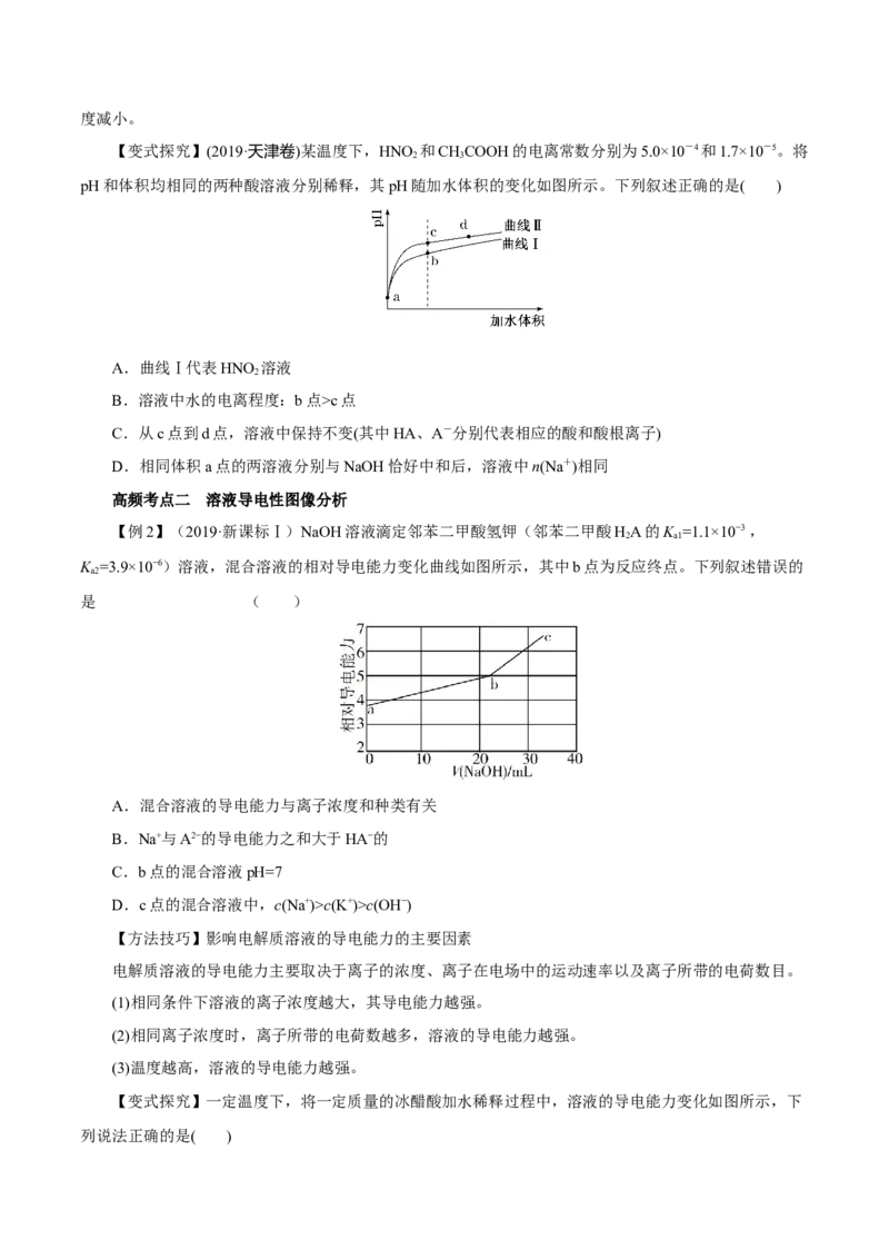 第21讲电离平衡（讲）-2023年高考化学一轮复习讲练测（原卷版）_05高考化学_新高考复习资料_2023年新高考资料_一轮复习_2023年高考化学一轮复习讲练测（新教材新高考）
