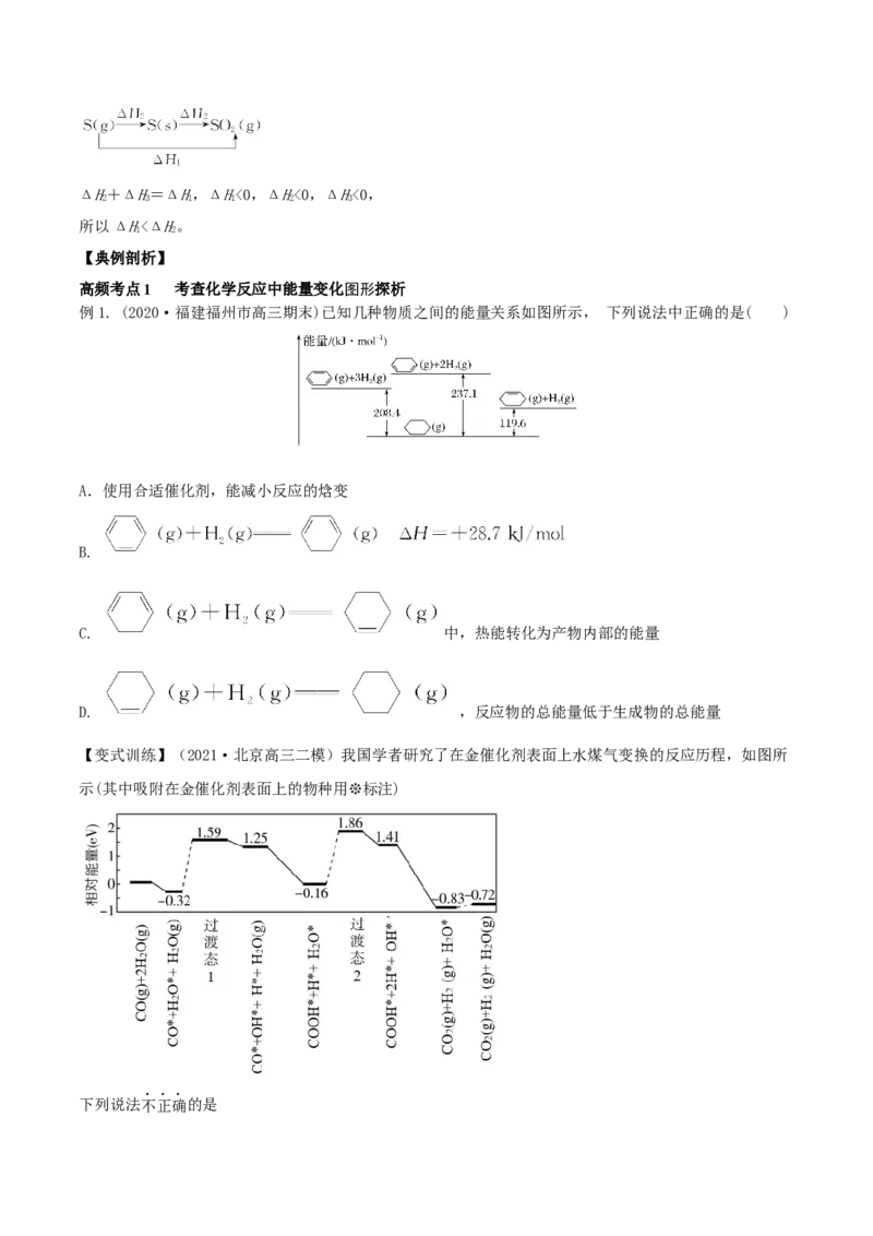 第17讲化学能与热能（精讲）-2022年一轮复习讲练测（原卷版）_05高考化学_新高考复习资料_2022年新高考资料_2022年高考化学一轮复习讲练测
